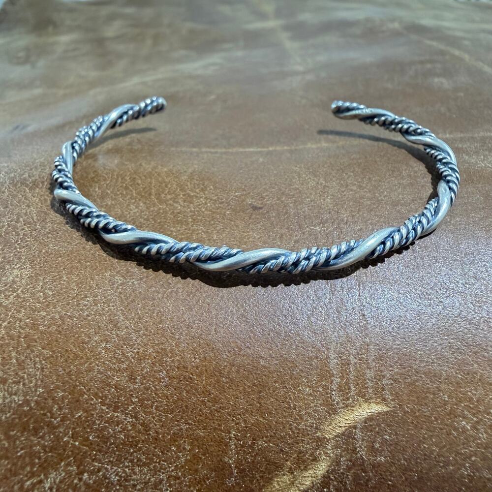 Sterling Silver Bracelet Native American by Elaine Tahe